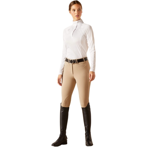 Ariat Womens Sunstopper 3.0 Long Sleeve Show Shirt 10048938 - White